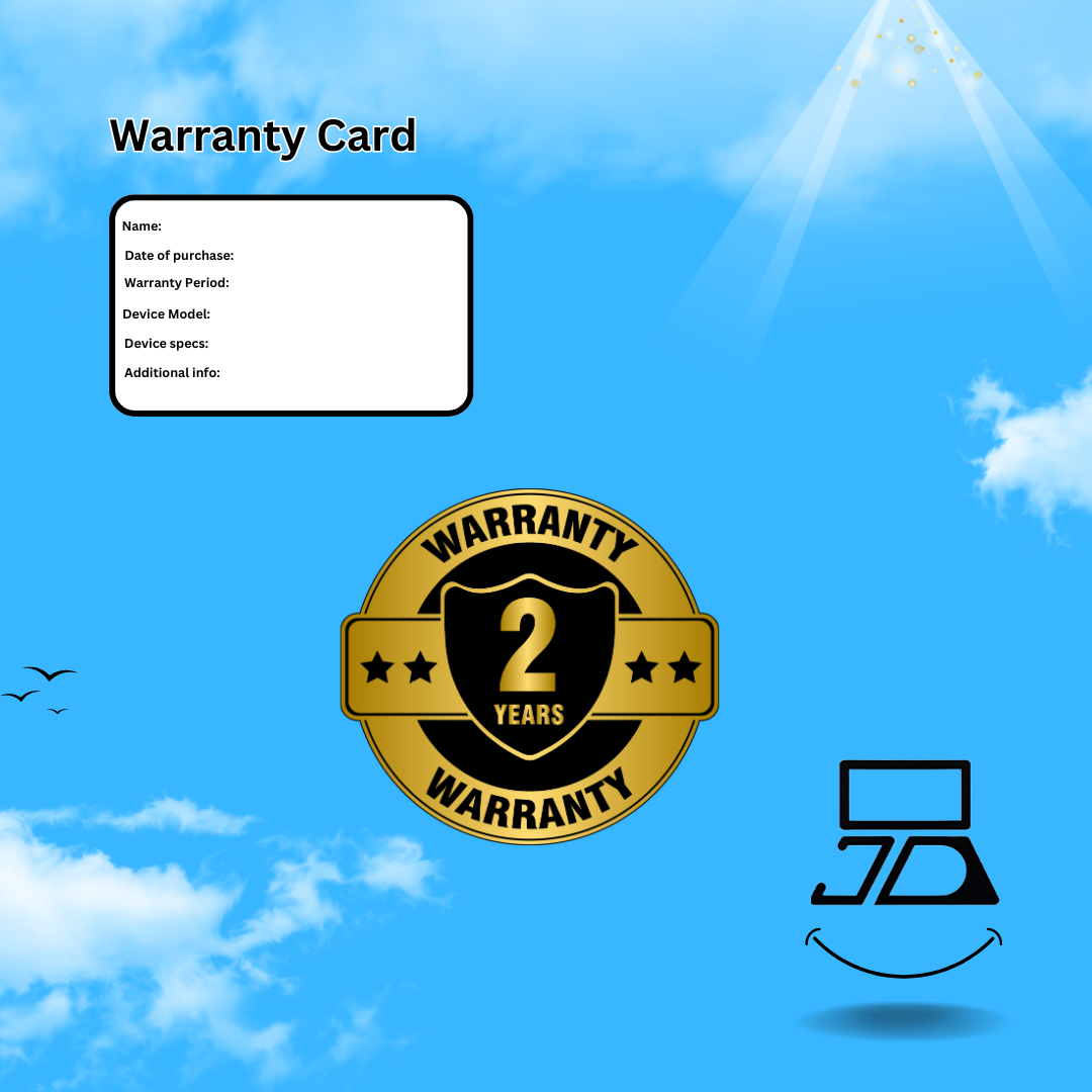 Extra 1 year warranty = 2 years total
