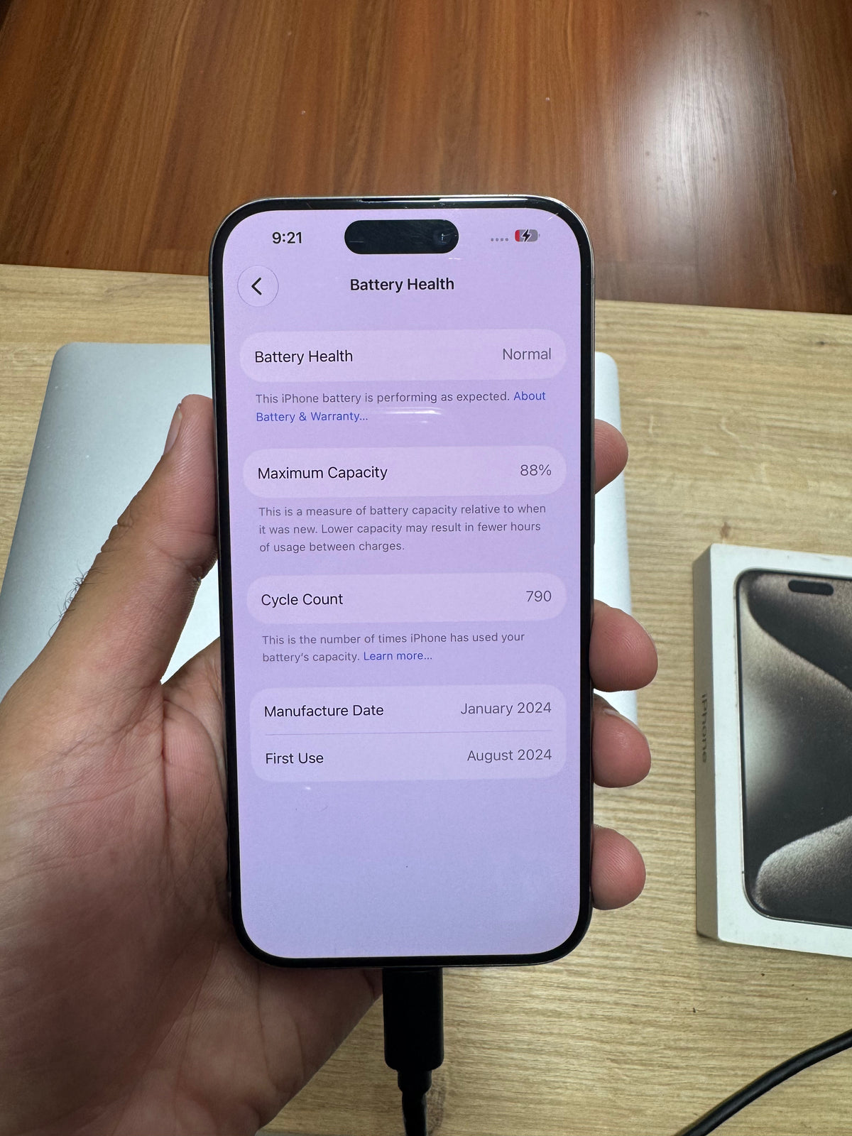 iPhone 15 Pro Natural Titanium 128GB